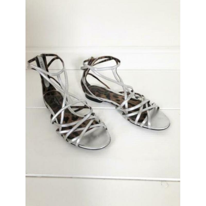 Dolce & Gabbana sandalen zilver, maat 39 - NP 595,- deloox