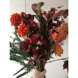 Kunstbloemen groot boeket /diverse los te koop