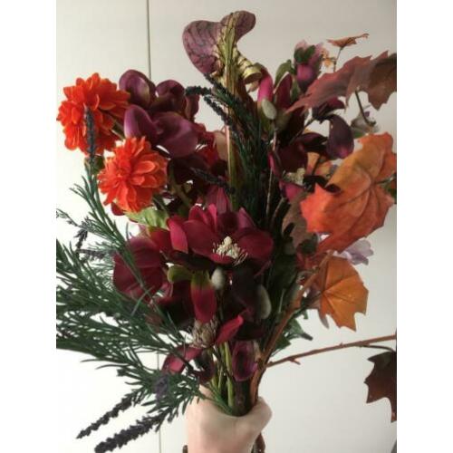 Kunstbloemen groot boeket /diverse los te koop