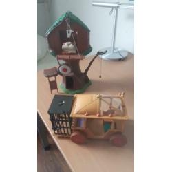 Robin Hood boomhut en wagen