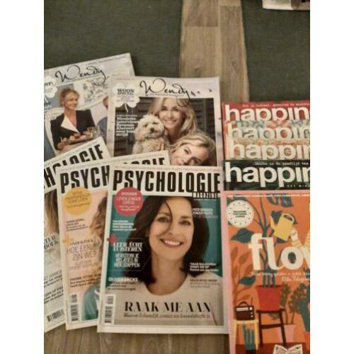 Psychologie, Happinez, Flow en Wendy magazines