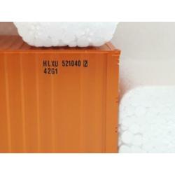Roco Hupac draagwagon DB Cargo met Hapag Lloyd container
