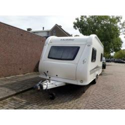 TE KOOP: Hobby Excellent caravan + voortent + fietsenrek