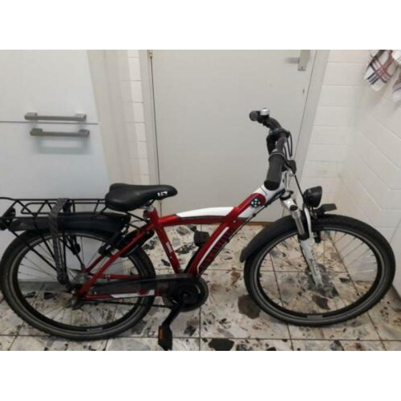 jongensfiets Batavus Snake 24 inch 3 Nexus, red & white