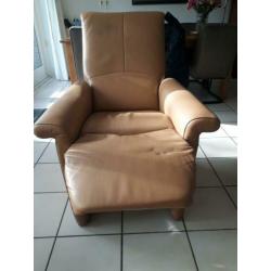 verstelbare relaxstoelen, cognackleurig