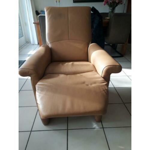 verstelbare relaxstoelen, cognackleurig