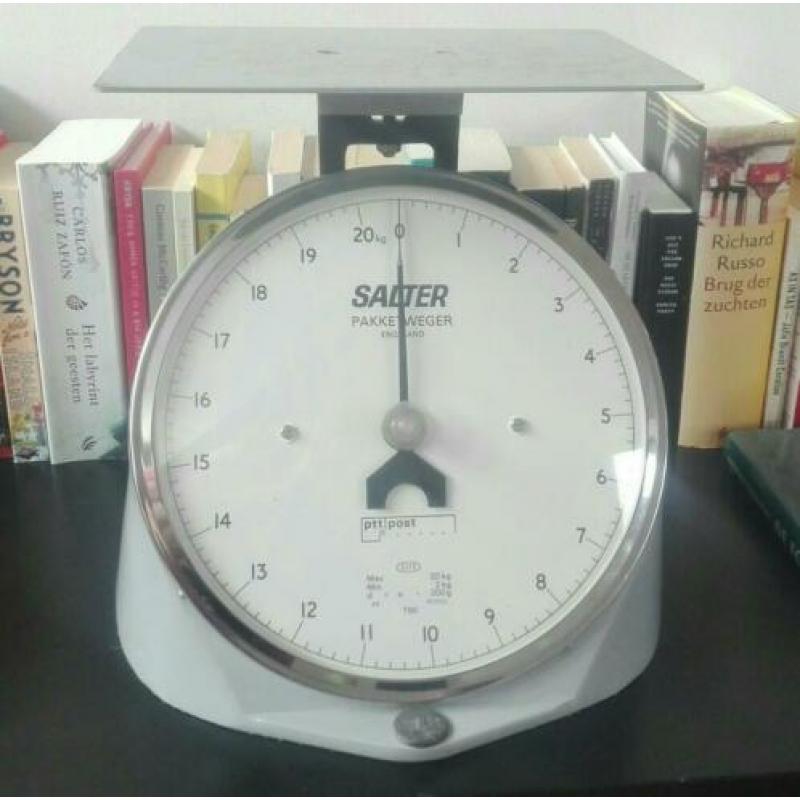 vintage weegschaal PTT, Salter 20kg