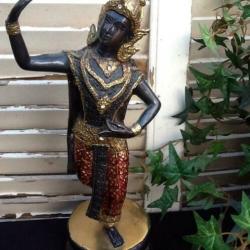 Bronzen beeldje van Thaise danseres