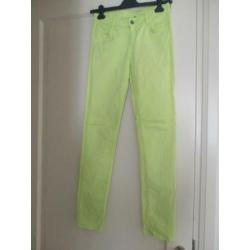 lichtgroene lange broek van Benetton