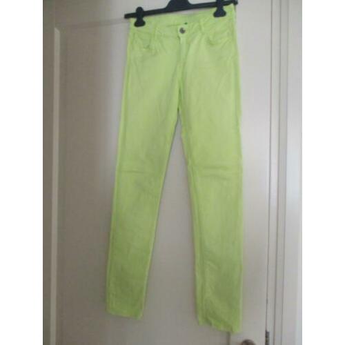 lichtgroene lange broek van Benetton