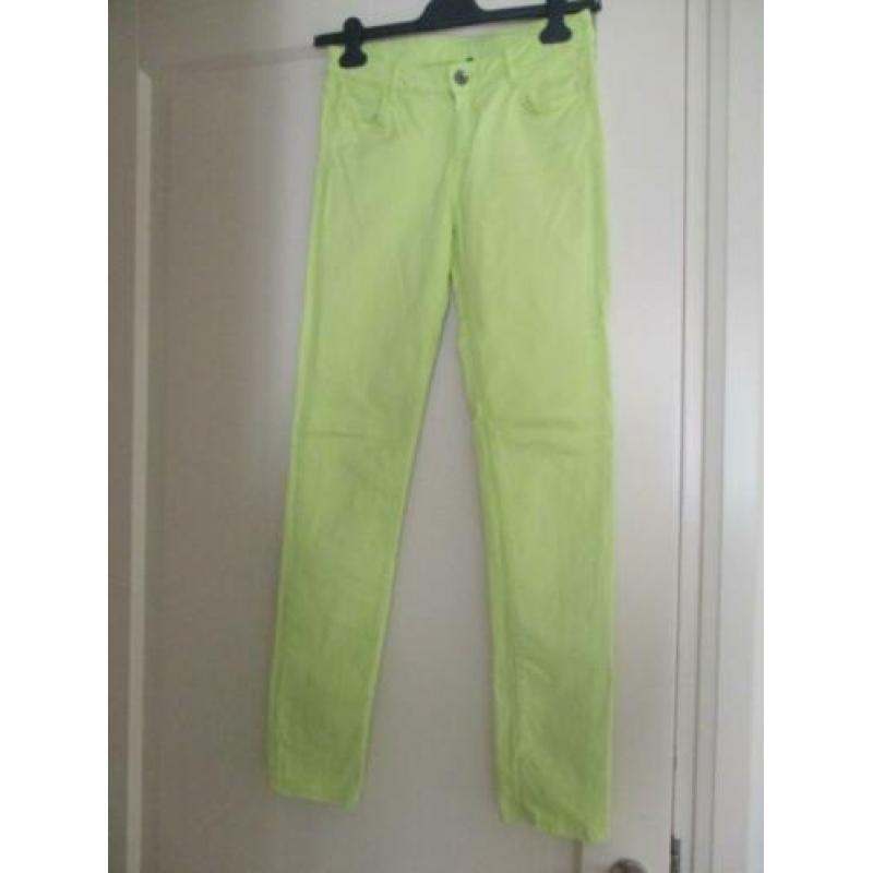 lichtgroene lange broek van Benetton