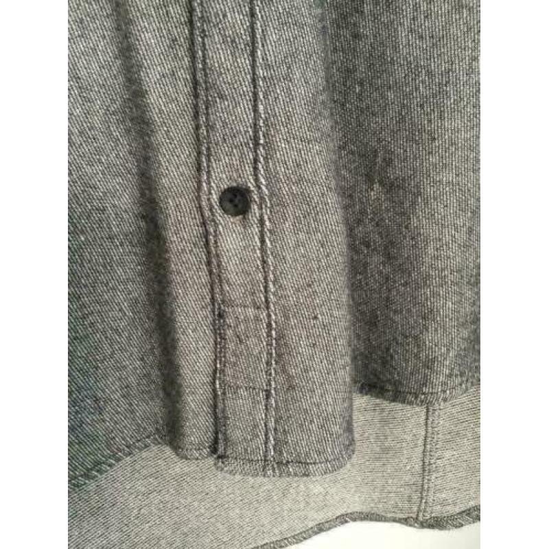 C50 WE: grijs katoenen blouse overhemd Maat M