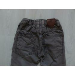 Twinlife lange broek katoen grijs bruin maat 134/140