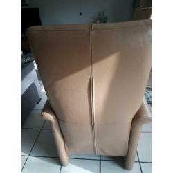 verstelbare relaxstoelen, cognackleurig