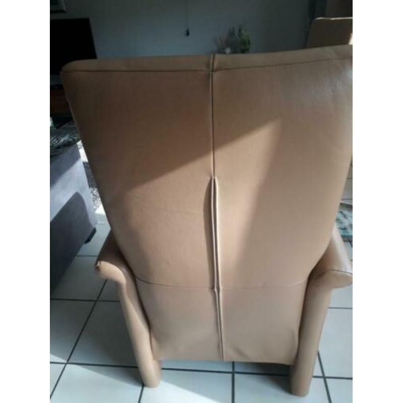 verstelbare relaxstoelen, cognackleurig
