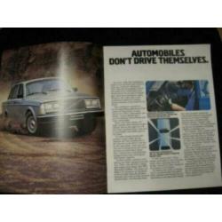 1980 Volvo The Driver's Car Brochure USA