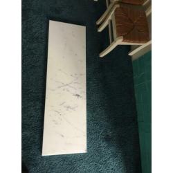 Mooie marmeren plaat blad wit Carrara marmer vensterbank