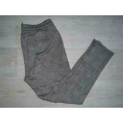 Broek in joggingstijl pantalon | mt S | grijs geruit | ZGAN