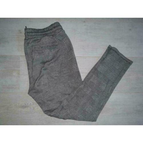 Broek in joggingstijl pantalon | mt S | grijs geruit | ZGAN