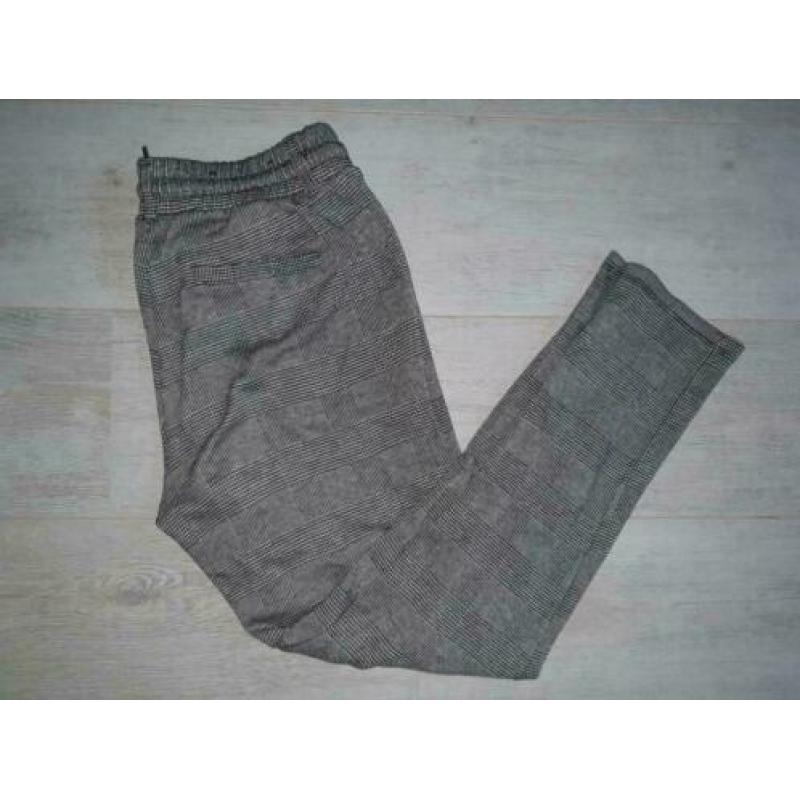 Broek in joggingstijl pantalon | mt S | grijs geruit | ZGAN
