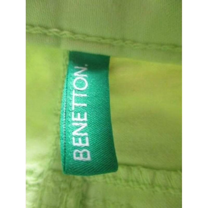 lichtgroene lange broek van Benetton
