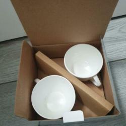 Espresso kopjes en schotels 2 stuks