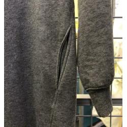 Grijze jurk van sweater stof, Monki, maat XS