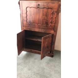 Antiek bureau kast secretaire mahonie uit 1920