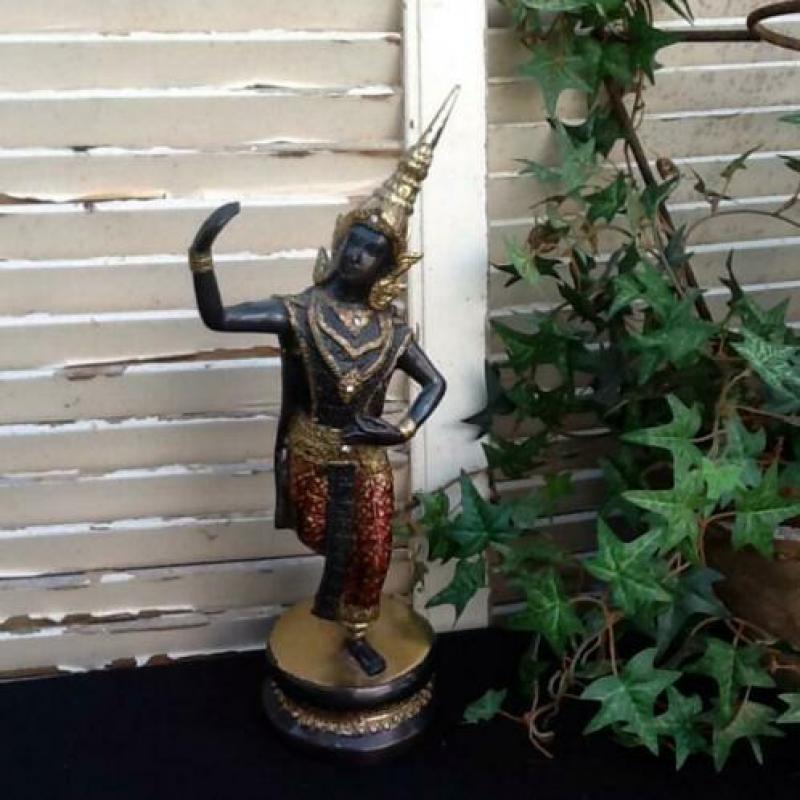 Bronzen beeldje van Thaise danseres