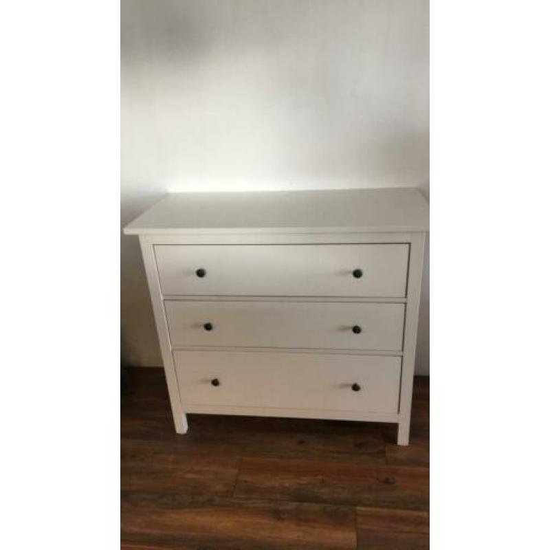 Hemnes ladekast 3 lades wit