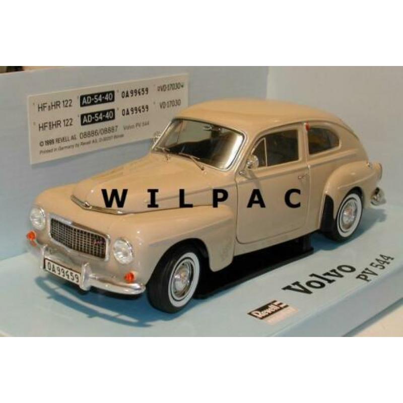Revell. Volvo. PV544 kattenrug geel schaal 1:18 wenskleur .