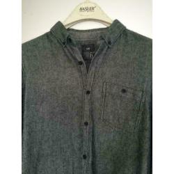 C50 WE: grijs katoenen blouse overhemd Maat M