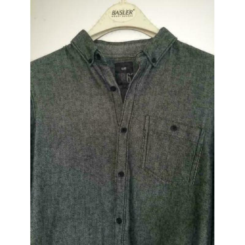 C50 WE: grijs katoenen blouse overhemd Maat M