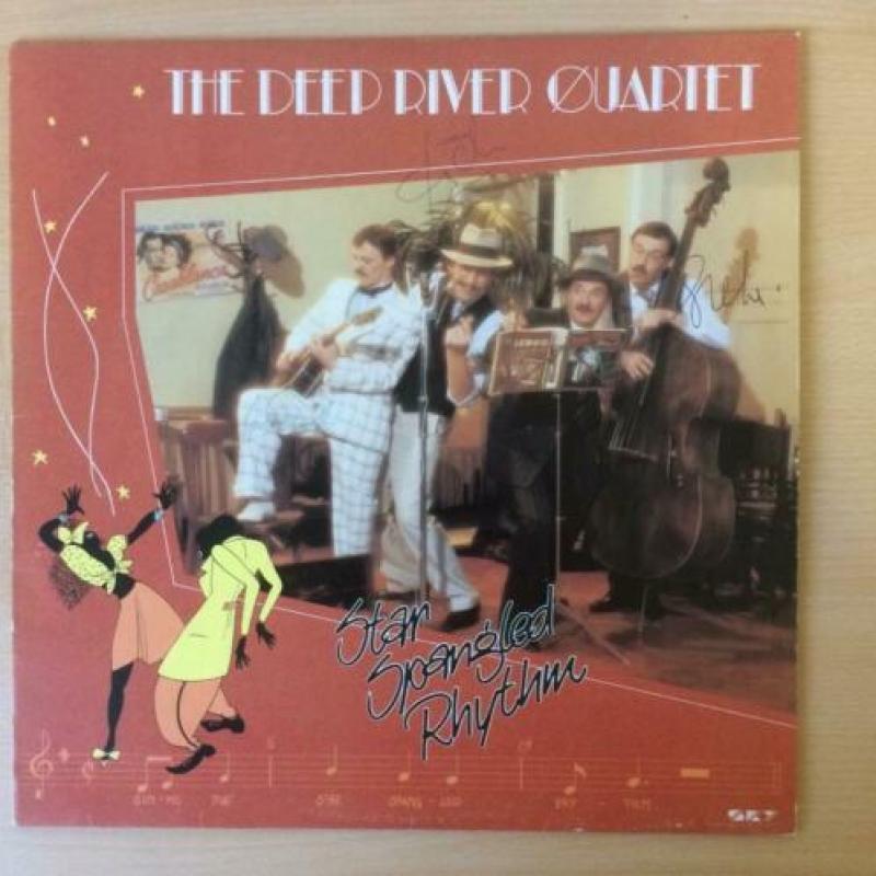 LP gesigneerd: The Deep River Quartet Star Spangled Rhythm