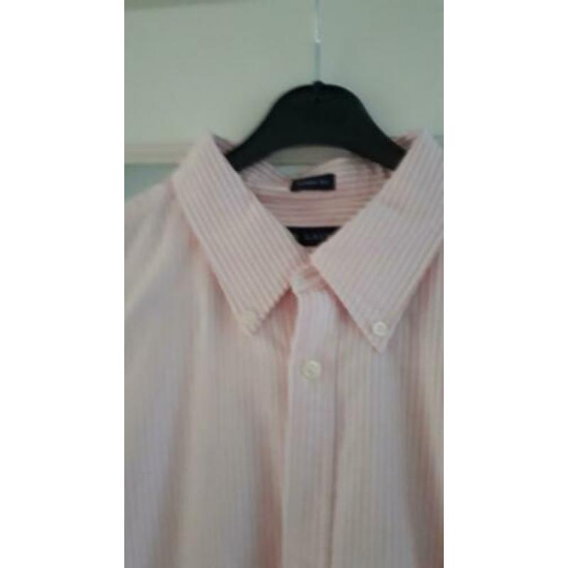 RALF LAUREN roze wt gestreepte blouse