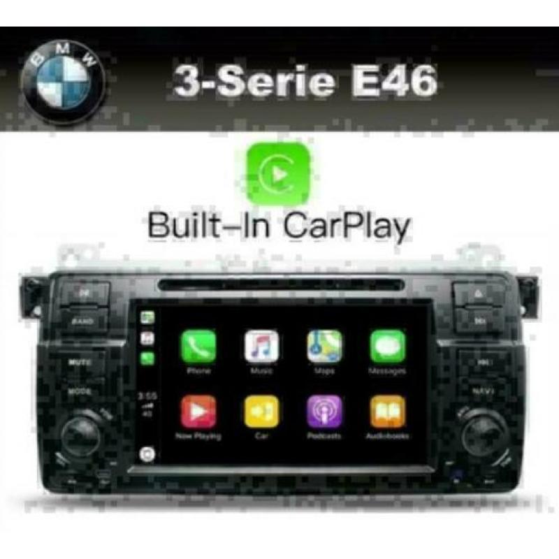 BMW E46 navigatie 3-serie android 8.1 wifi dab+ 32GB carplay