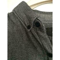 C50 WE: grijs katoenen blouse overhemd Maat M
