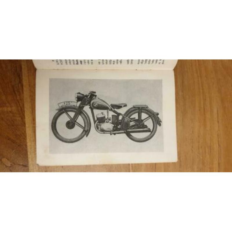 Originele PUCH 125cc motor handleiding 1948 instructie boek