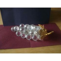 Te koop Swarovski Tros Druiven blad van goudkleur