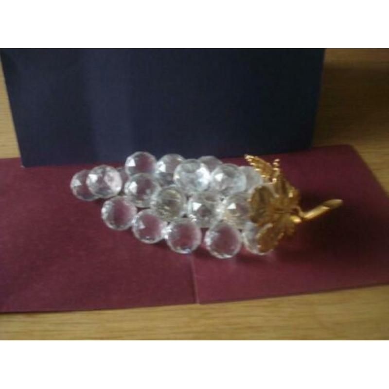 Te koop Swarovski Tros Druiven blad van goudkleur
