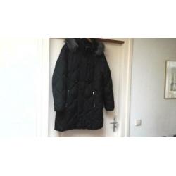 H&M: z.g.a.n.gewatteerde dames winterjas mt: 40 kleur: zwart