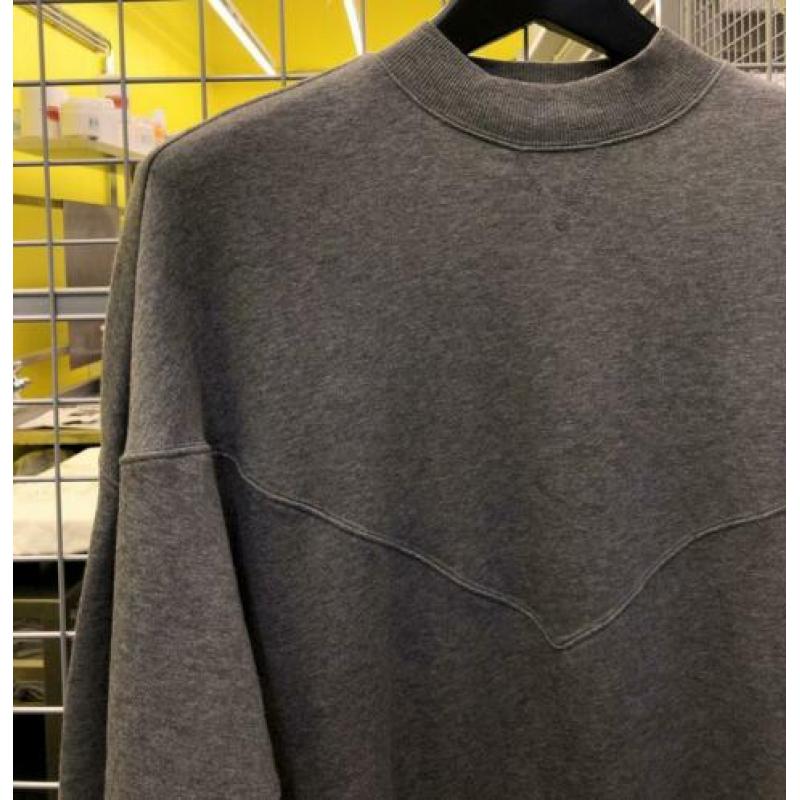 Grijze jurk van sweater stof, Monki, maat XS