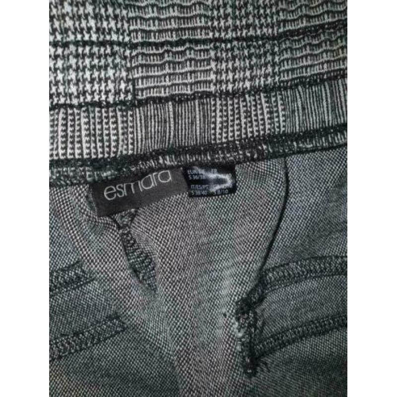 Broek in joggingstijl pantalon | mt S | grijs geruit | ZGAN