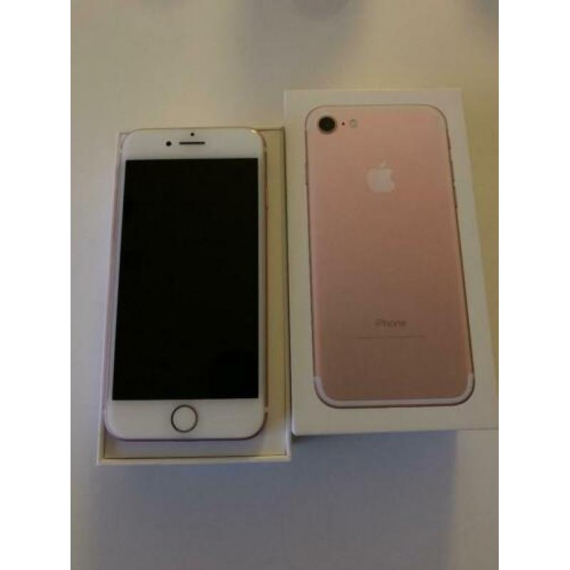IPhone 7 roos gold 32gb compleet met doos