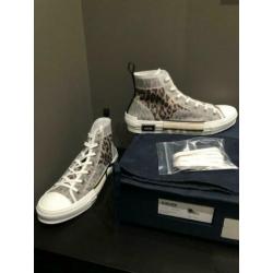 DIOR B23 High Top Sneakers Leopard