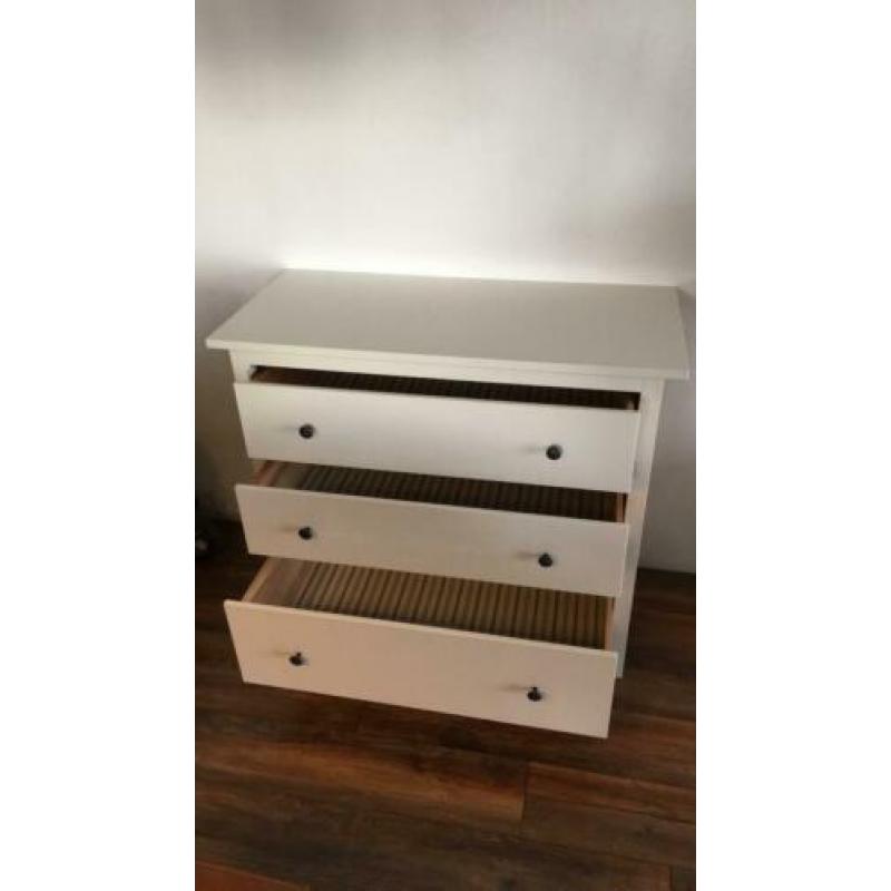 Hemnes ladekast 3 lades wit