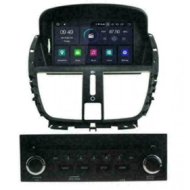 Peugeot 207 206+ navigatie radio android 9.0 wifi dab+ 16gb
