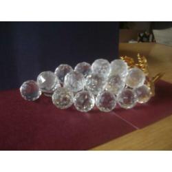 Te koop Swarovski Tros Druiven blad van goudkleur
