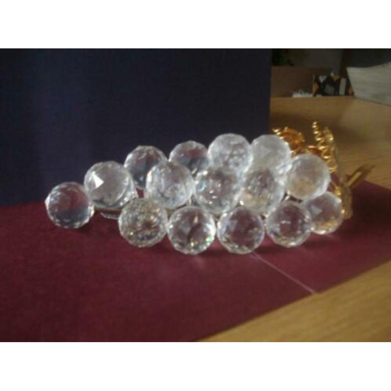 Te koop Swarovski Tros Druiven blad van goudkleur