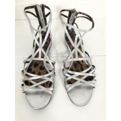 Dolce & Gabbana sandalen zilver, maat 39 - NP 595,- deloox